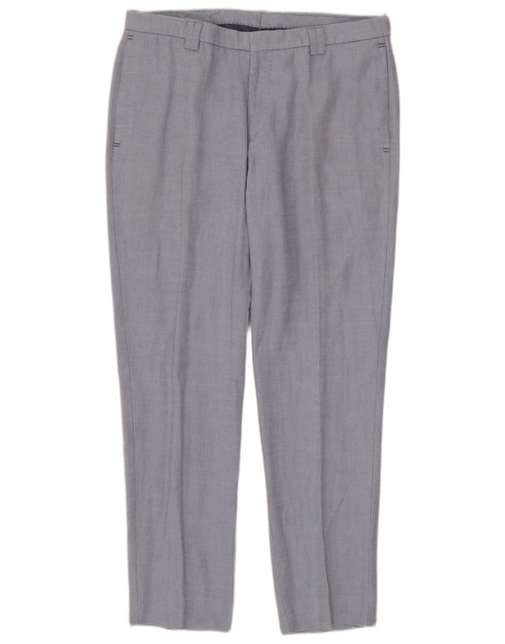 Pantaloni chino slim da uomo ZARA EU 40 medi W31 L30 blu