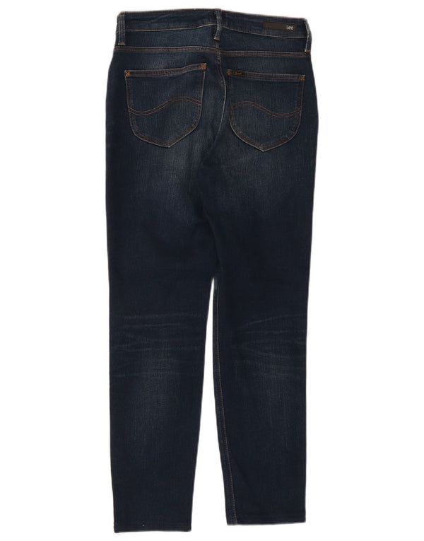 Jeans Lee Scarlett alti skinny da donna W29 L26 cotone blu navy