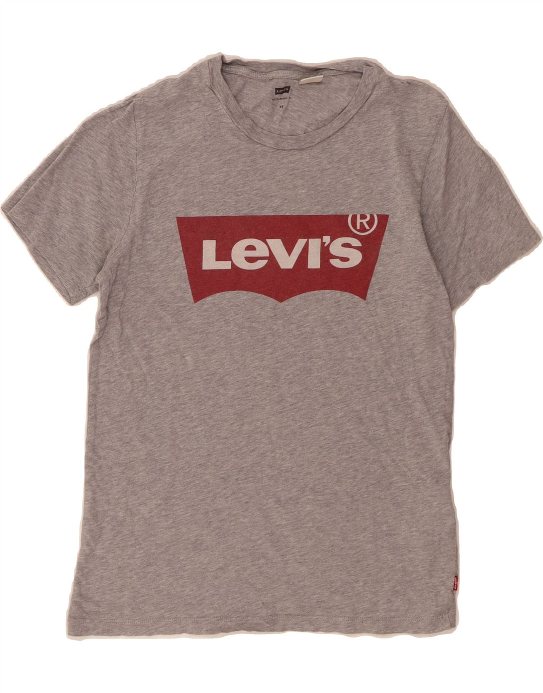 LEVI'S Mens Graphic T-Shirt Top XS Grey Cotton Vintage Levi's and Second-Hand Levi's from Messina Hembry 