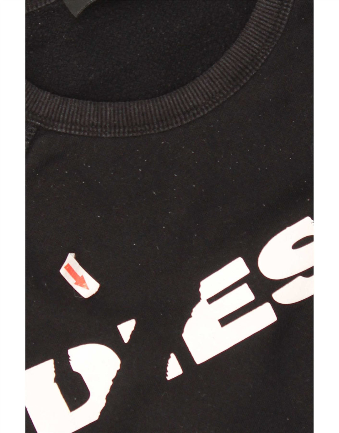 Diesel Felpa grafica da uomo Maglione grande cotone nero