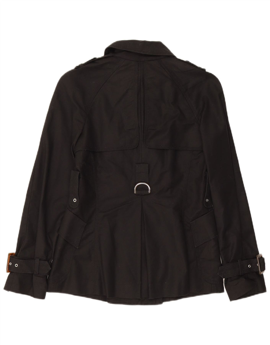 Trench da donna Zara UK 10 piccolo in cotone nero