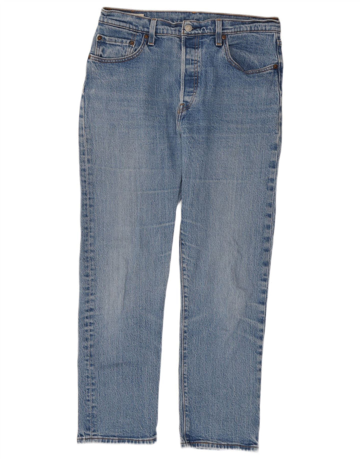 Jeans dritti Levi's 501 da donna W29 L28 in cotone blu