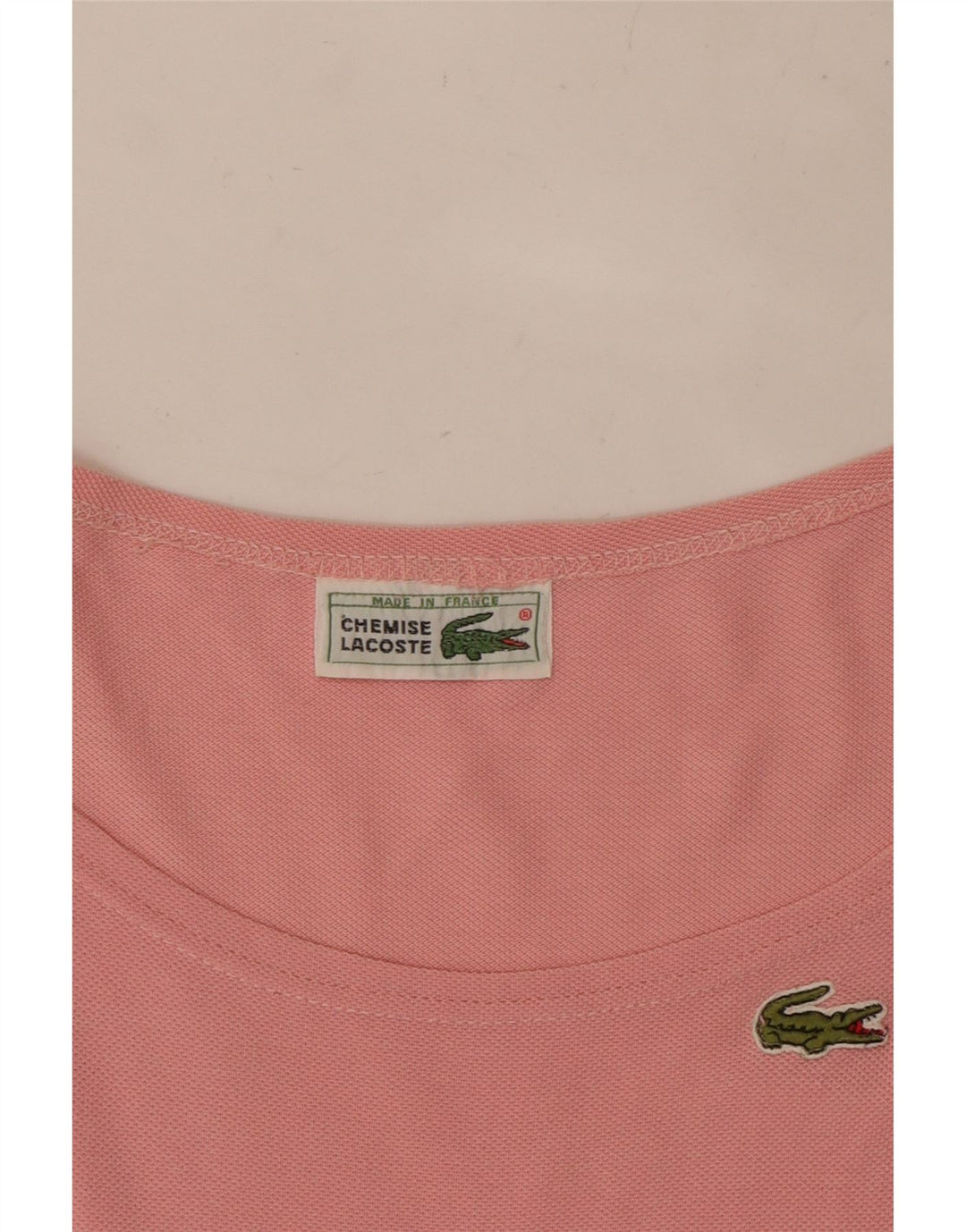 T-shirt corta da donna LACOSTE UK 16 grande rosa