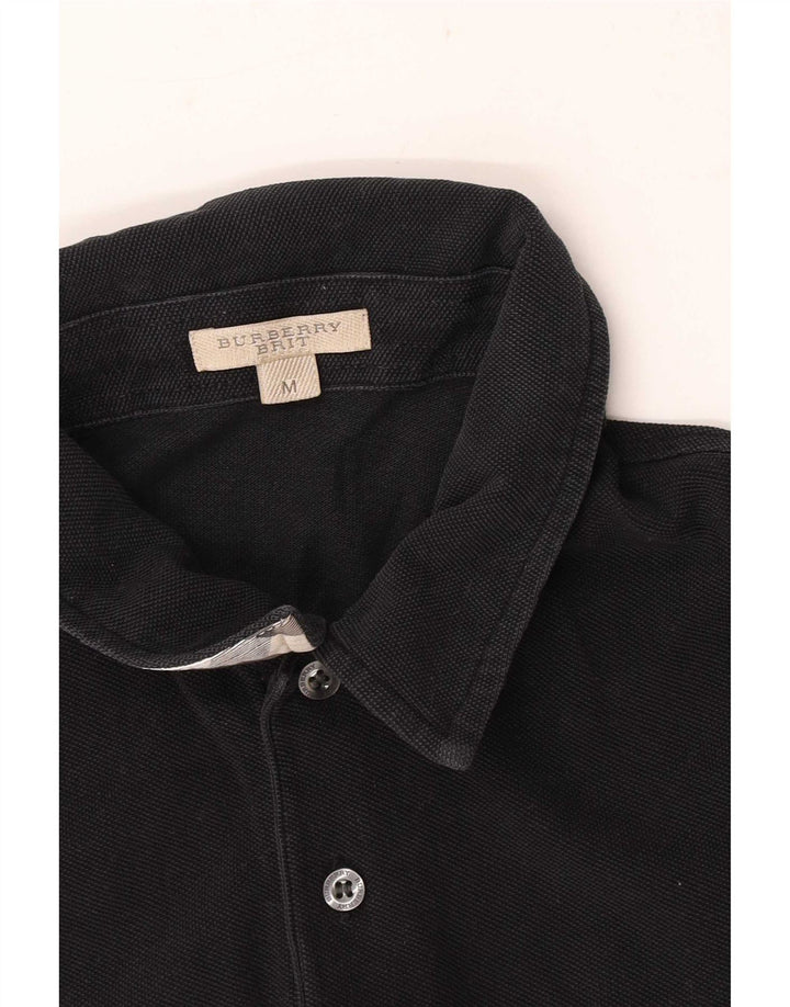 Polo da uomo Burberry media nera