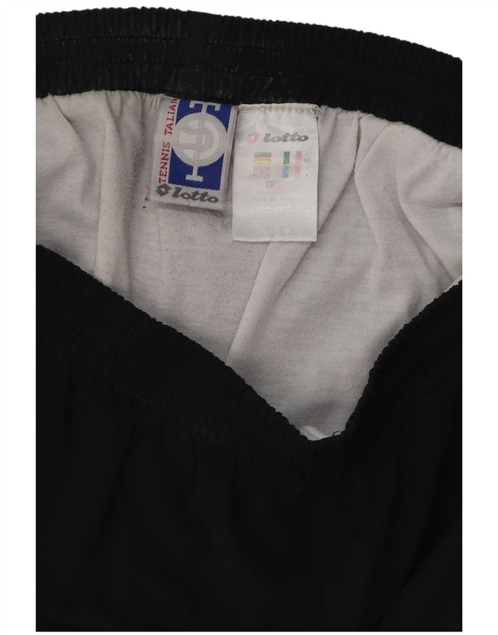 Pantaloncini sportivi da uomo LOTTO UK 40/42 Large Nero Poliestere