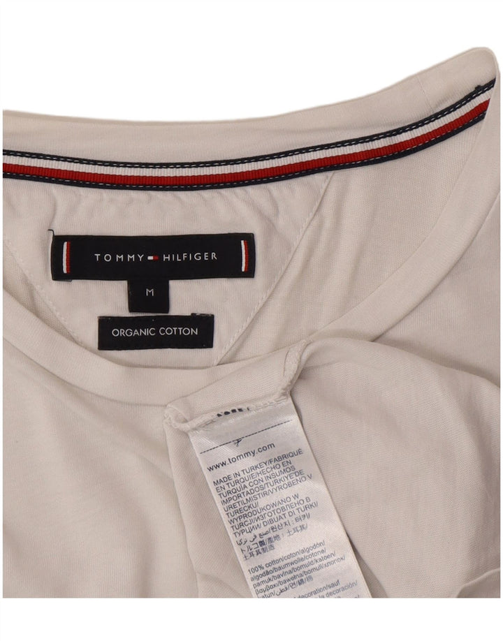 T-shirt grafica da uomo Tommy Hilfiger Top in cotone bianco medio