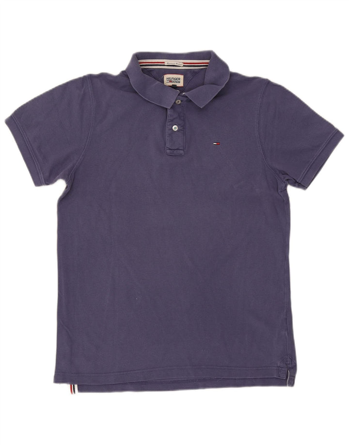 Polo da uomo Tommy Hilfiger grande in cotone blu navy