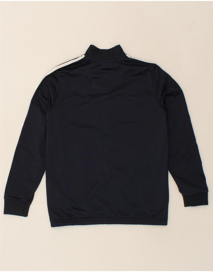 ADIDAS Boys Tracksuit Top Jacket 11-12 Years Navy Blue Colourblock Vintage Adidas and Second-Hand Adidas from Messina Hembry 