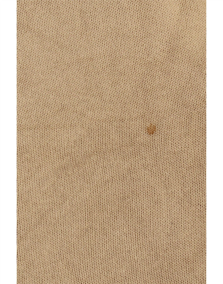 Maglione Trussardi Uomo Scollo a V Large in Cotone Beige