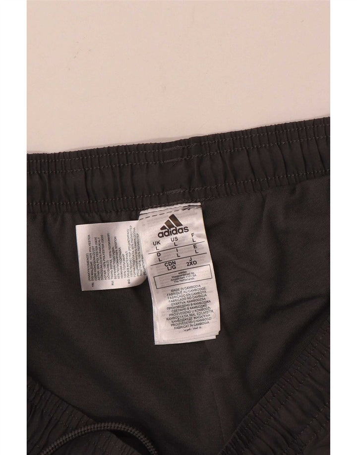 Pantaloni da tuta da uomo Adidas Joggers grandi in poliestere grigio