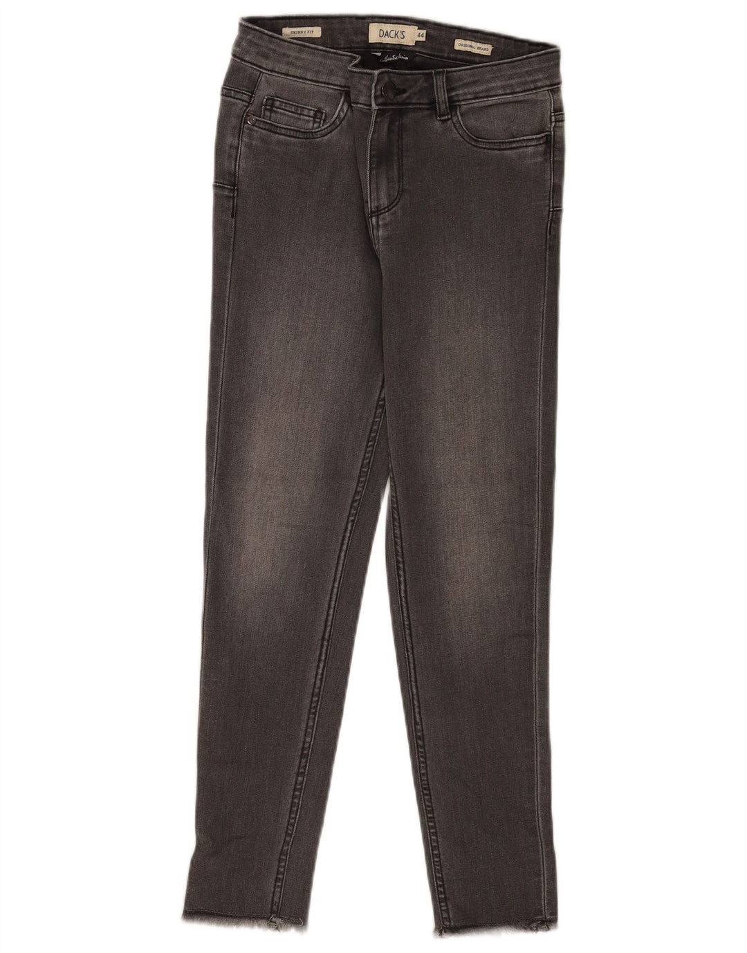Jeans skinny corti da donna di Dack IT 44 medio W28 L25 grigio