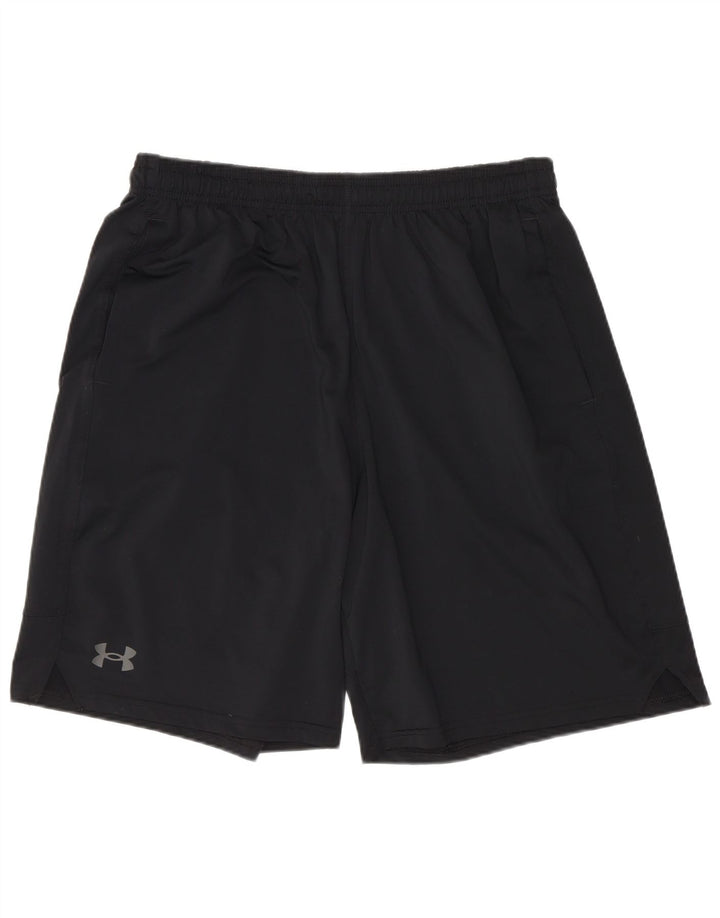 Pantaloncini sportivi da uomo Under Armour grandi in poliestere nero