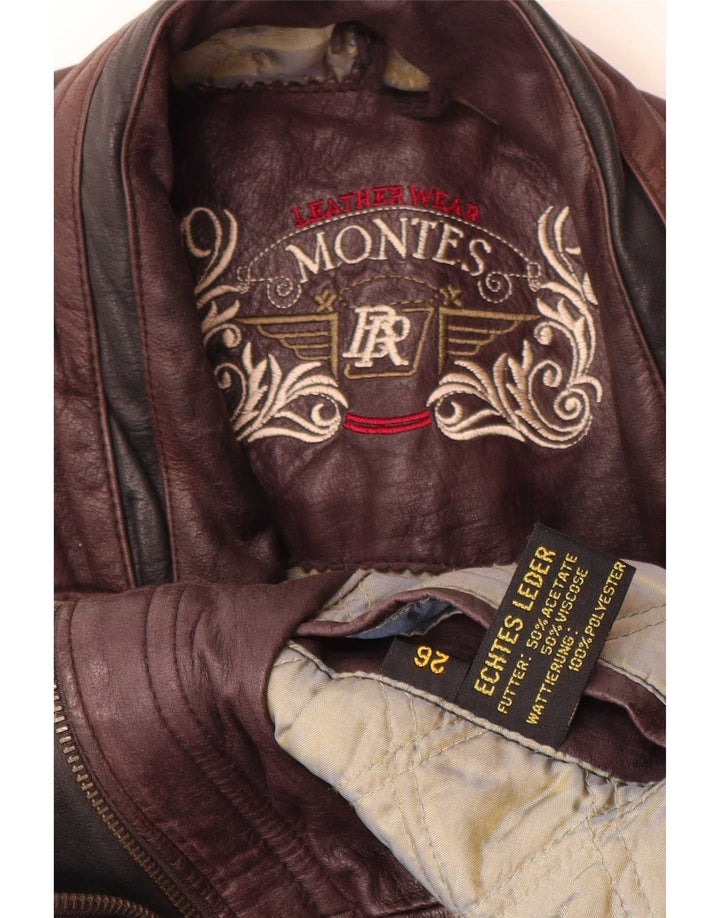 Giacca in pelle da uomo Montes UK 44 2XL Marrone