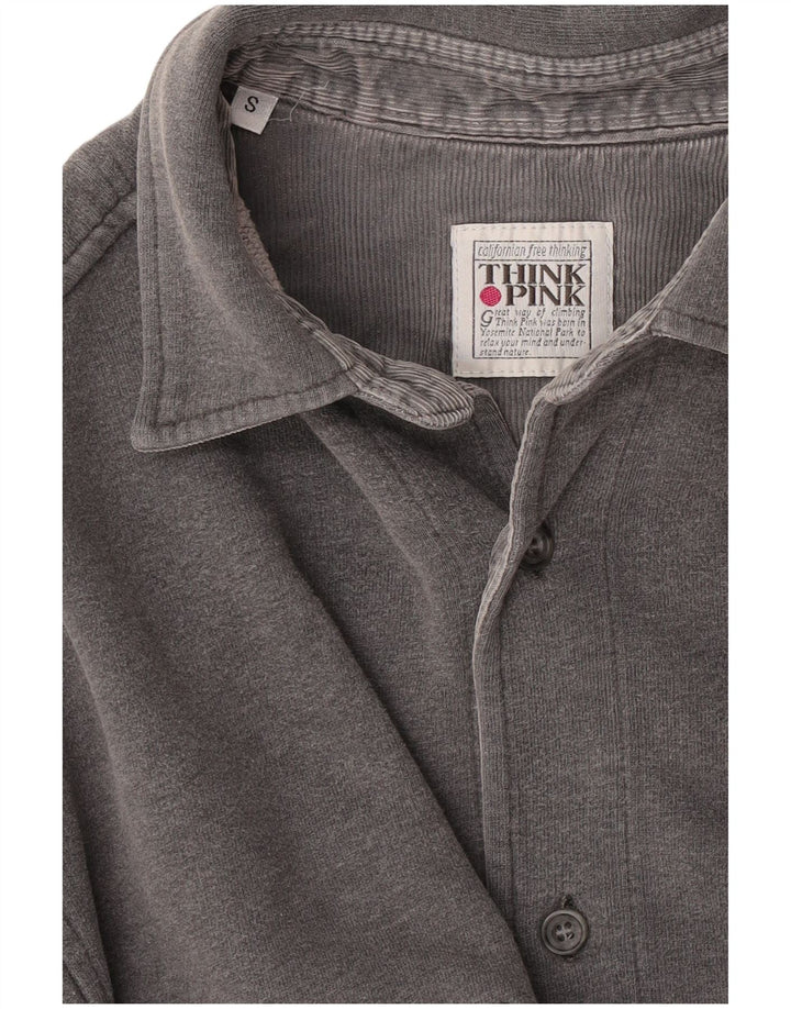 Camicia da uomo Think Pink Overshirt piccola grigia