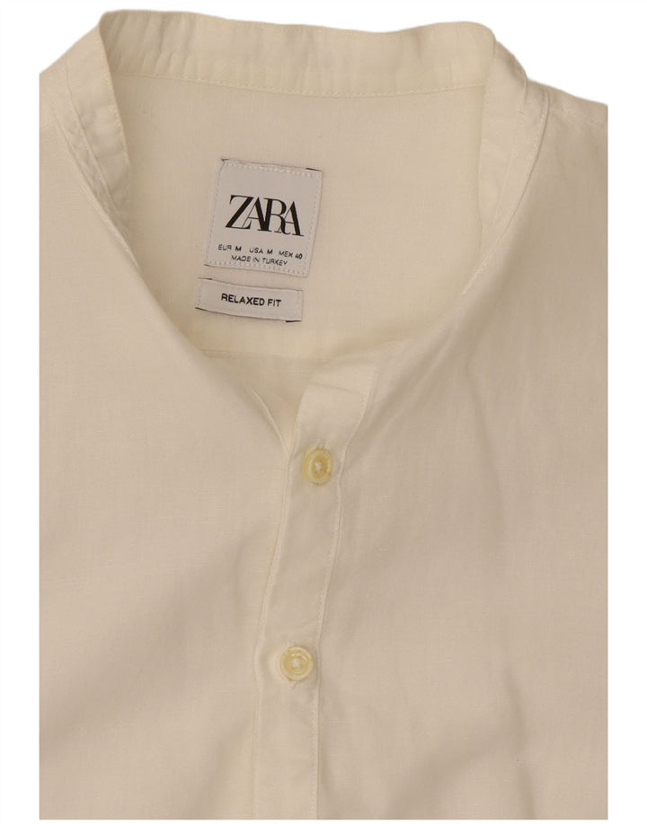 Maglia pullover da uomo Zara dalla vestibilità rilassata, colore bianco medio