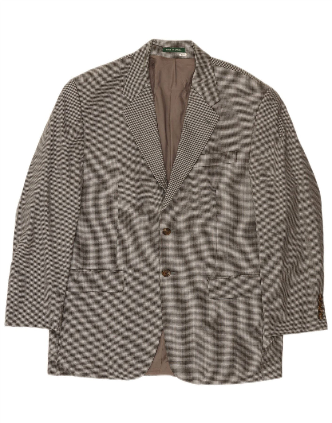 Giacca blazer da uomo a 2 bottoni Ralph Lauren UK 42 grande pied de poule grigio