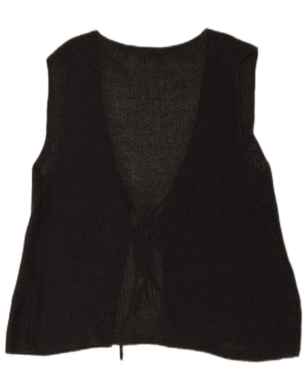 Maglione cardigan senza maniche da donna Massimo Dutti UK 14 Grigio medio