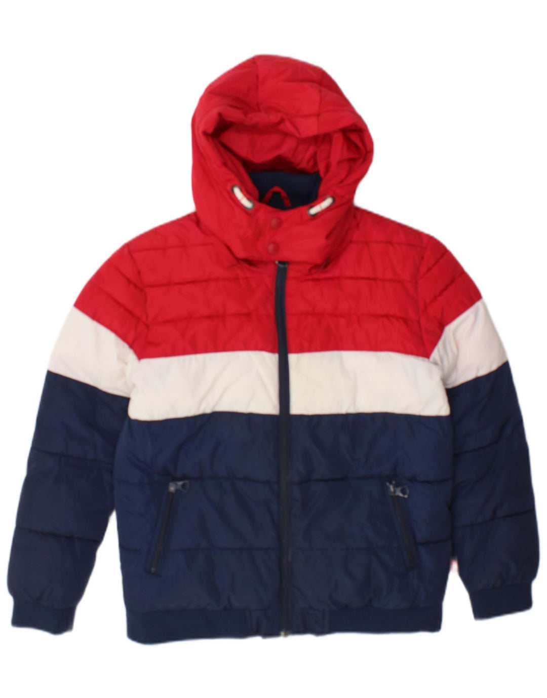 Giacca imbottita con cappuccio Levi's per ragazzi 11-12 anni Colorblock blu navy