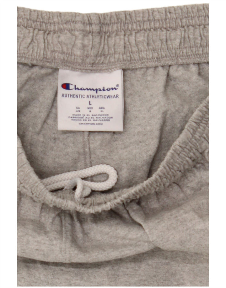 Pantaloni da tuta da uomo Champion Joggers grandi in cotone grigio