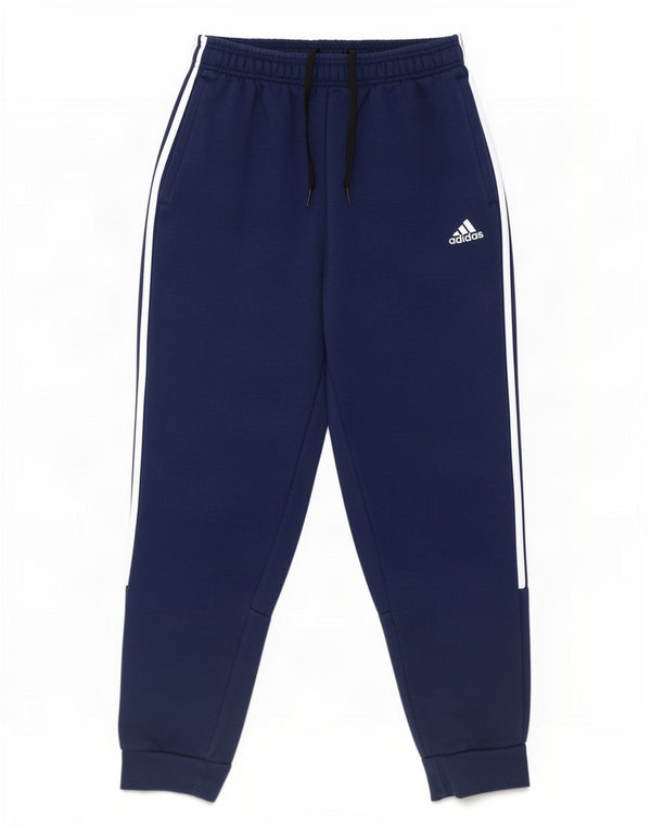 Pantaloni da tuta da uomo Adidas Joggers piccoli in cotone blu navy