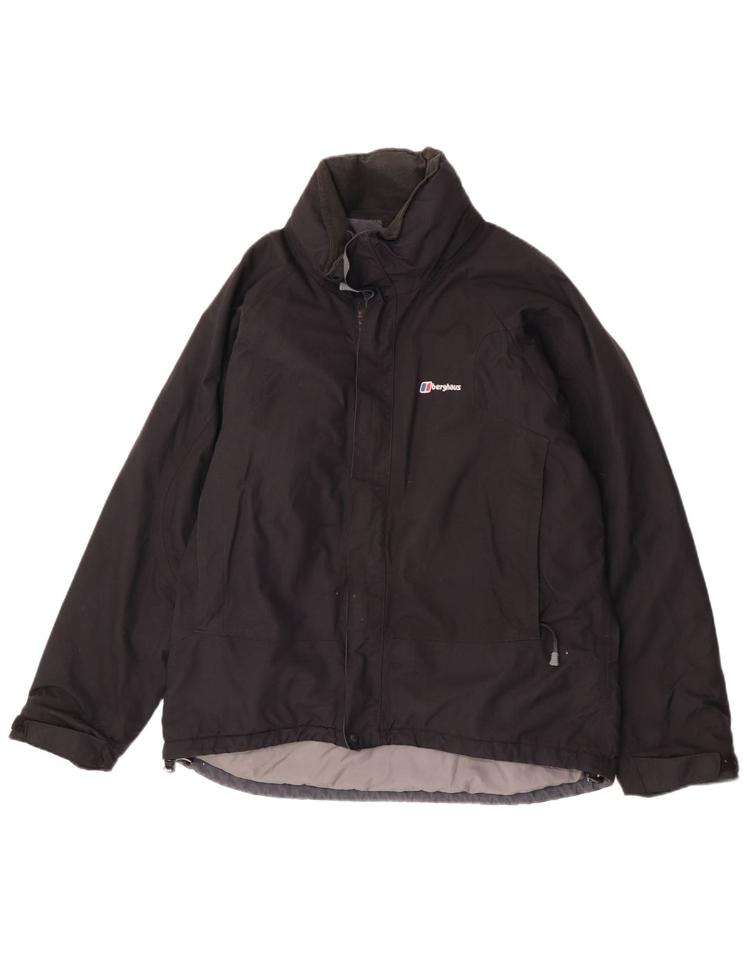 Giacca antipioggia da uomo con cappuccio Berghaus UK 38 nylon nero medio