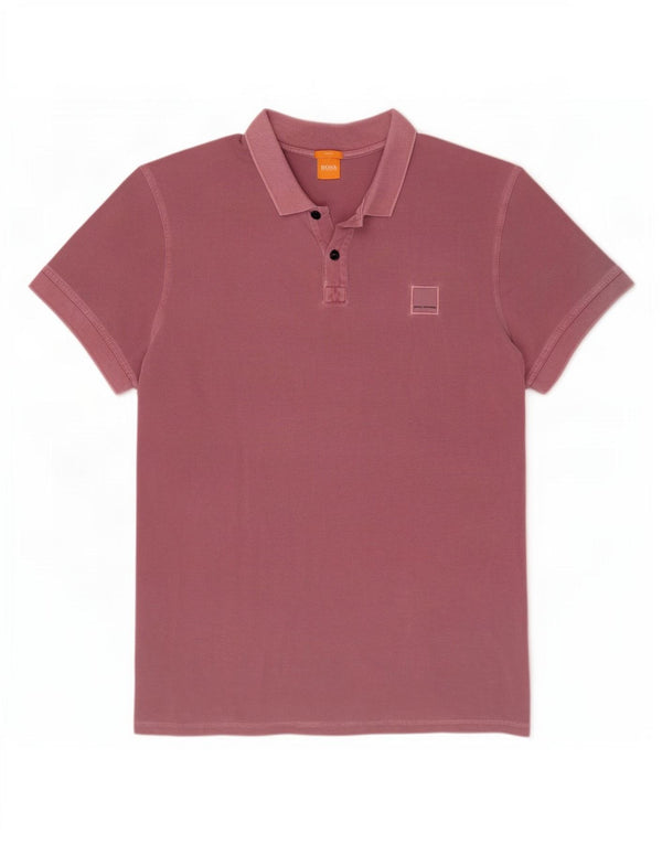 Polo Hugo Boss da uomo slim fit 3XL cotone rosso