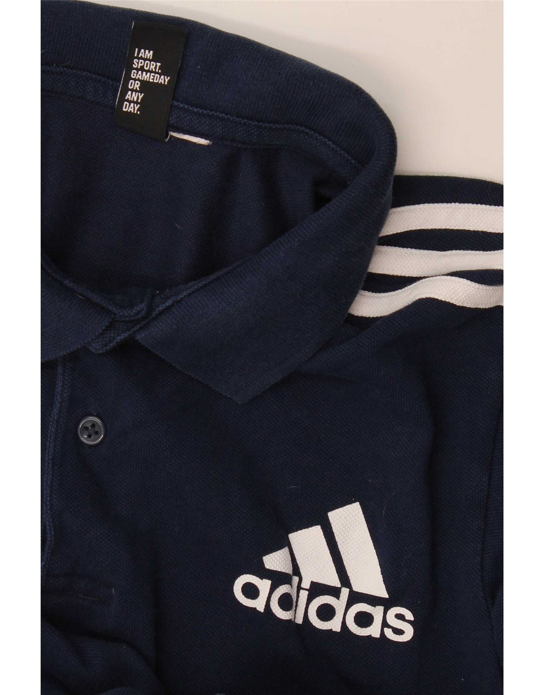 Polo Adidas da uomo piccola blu navy
