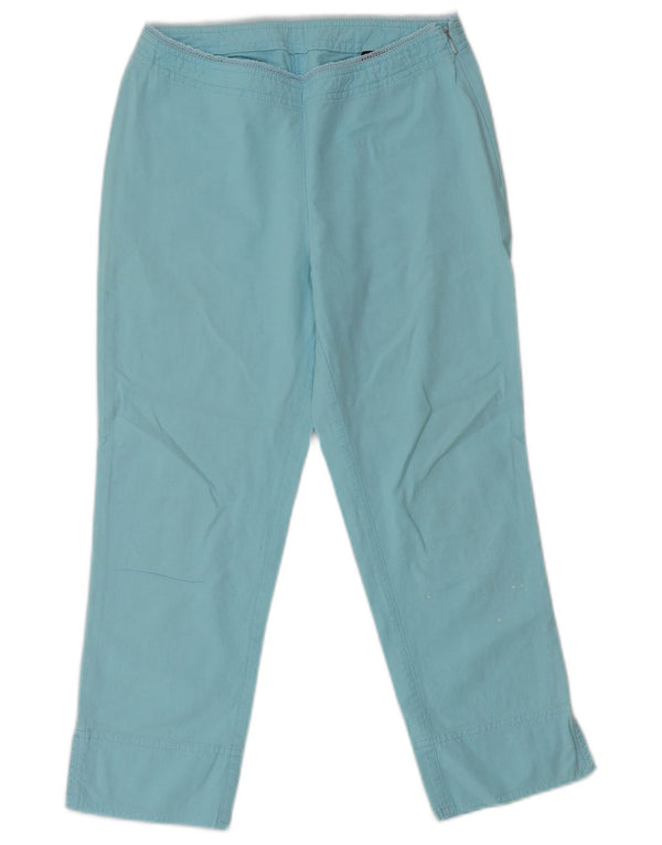 Pantaloni Capri dritti da donna Gas W26 L21 cotone turchese