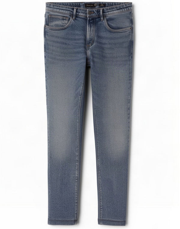 Massimo Dutti Jeans slim da uomo EU 42 Large W32 L29 Blu Cotone