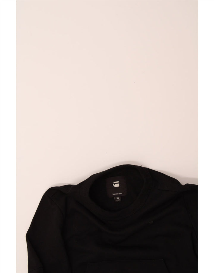 G-STAR Womens Oversized Sweatshirt Jumper UK 6 XS Black Polyester Vintage G-Star and Second-Hand G-Star from Messina Hembry 