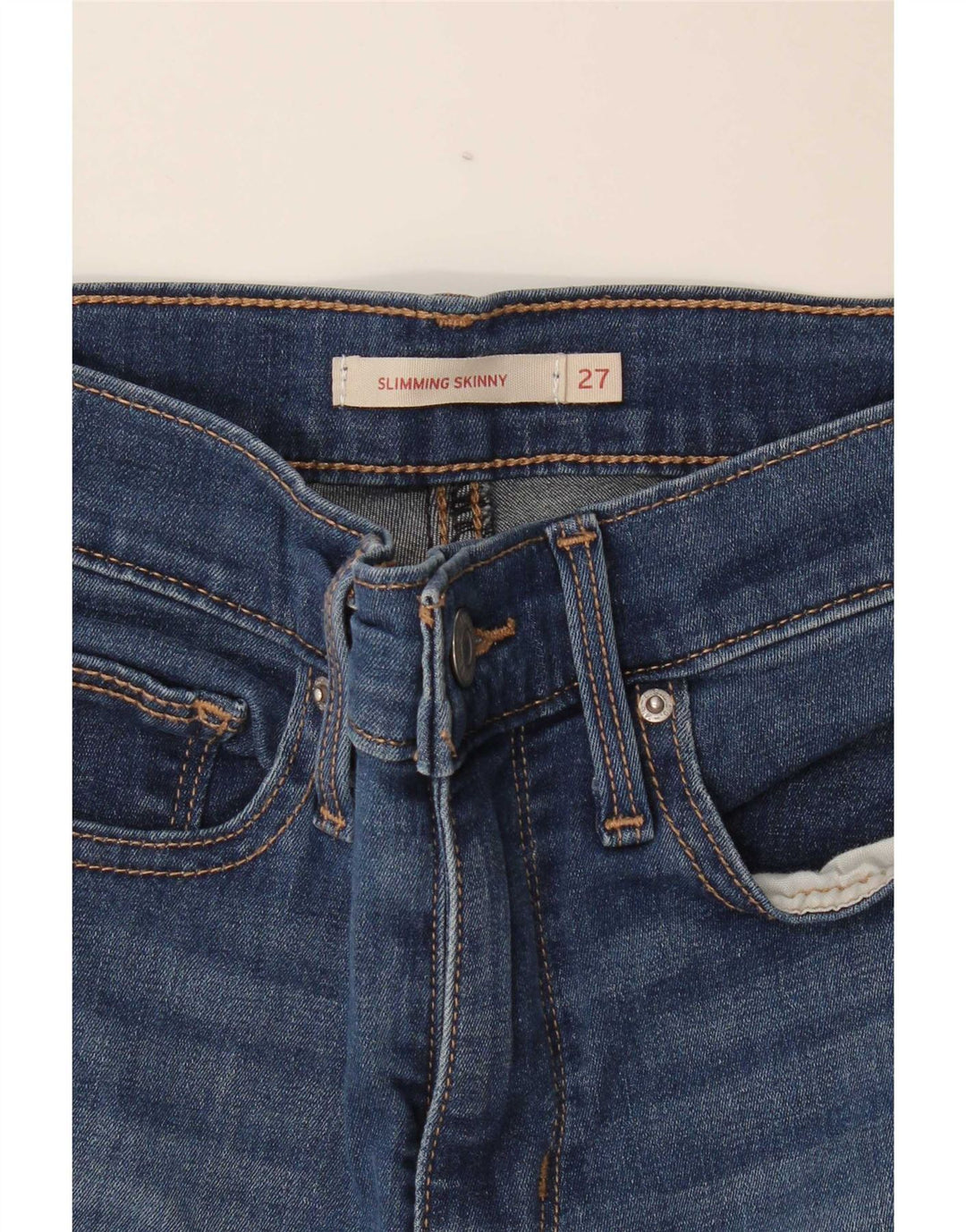 Jeans skinny dimagranti da donna Levi's W27 L29 Blu