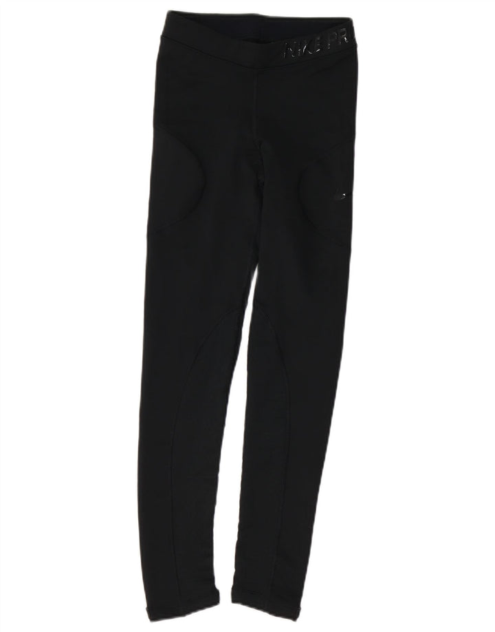 Leggings grafici da donna NIKE UK 4 XS neri