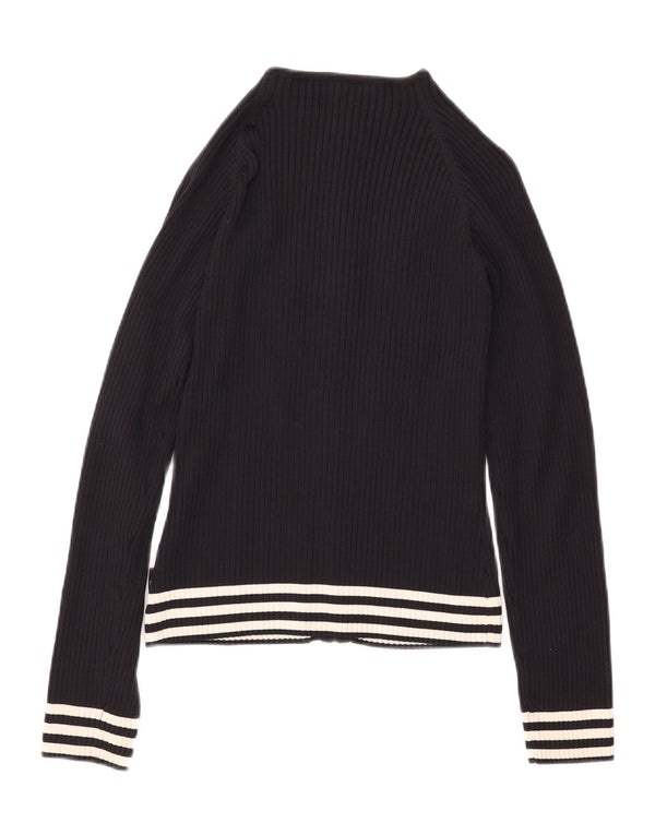 Maglione cardigan da donna ADIDAS UK 12 nylon nero medio