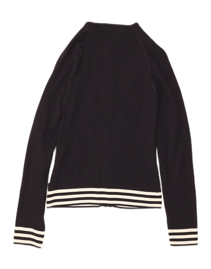 Maglione cardigan da donna ADIDAS UK 12 nylon nero medio