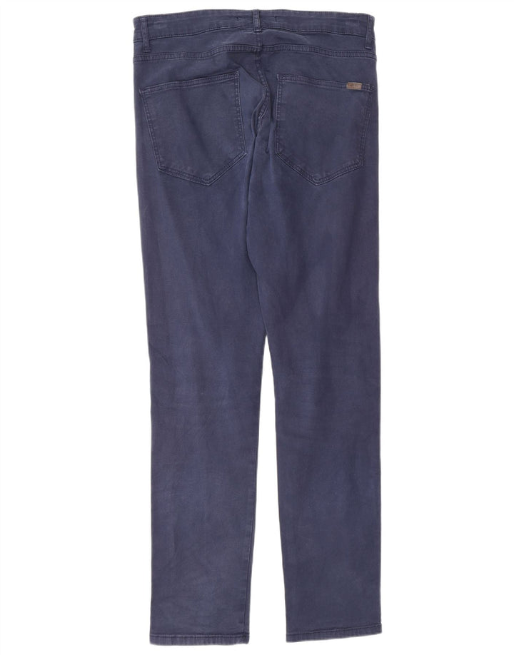 Pantaloni casual slim da uomo Zara EU 40 medi W31 L30 blu navy