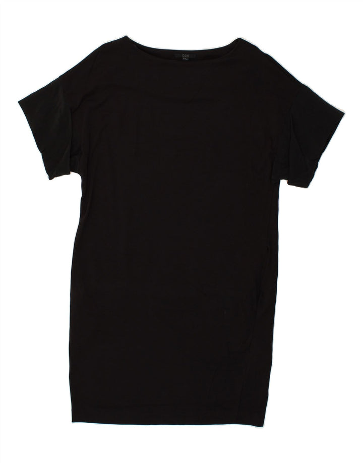 COS Womens T-Shirt Dress UK 6 XS Black Cotton | Vintage Cos | Thrift | Second-Hand Cos | Used Clothing | Messina Hembry 