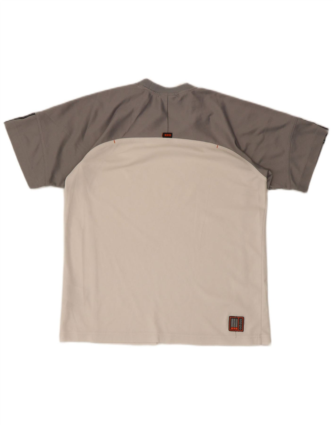 T-shirt ADIDAS da bambino 13-14 anni in poliestere color block bianco