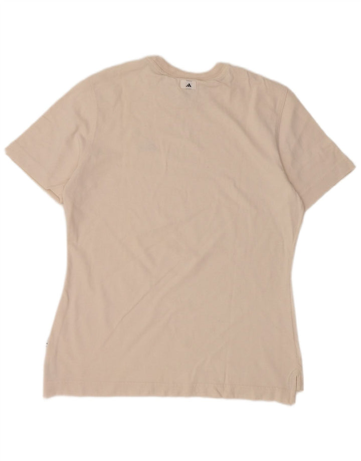 T-shirt da donna Adidas Top UK 12 medio cotone bianco sporco