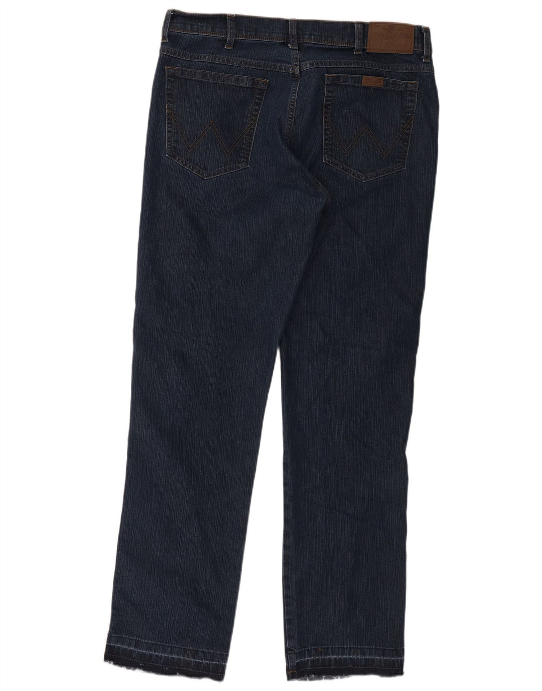 Jeans dritti da uomo Wrangler vestibilità regolare W36 L32 cotone blu