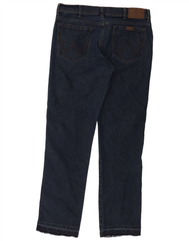 Jeans dritti da uomo Wrangler vestibilità regolare W36 L32 cotone blu