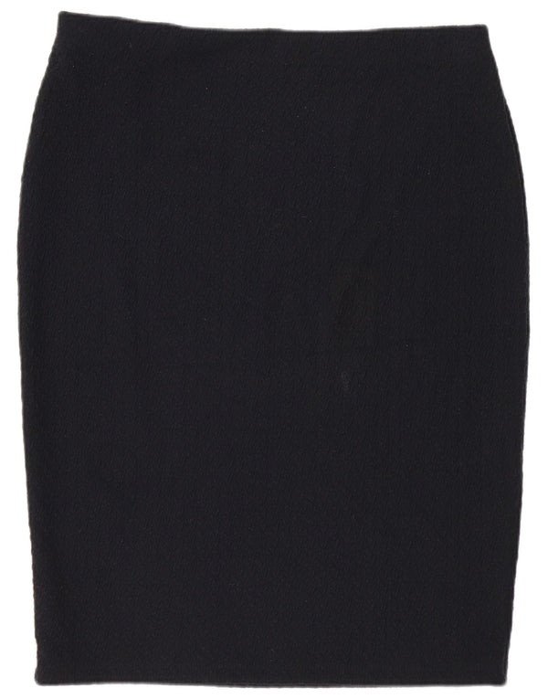 Gonna a tubino da donna Marks & Spencer UK 14 Large W32 poliestere blu navy