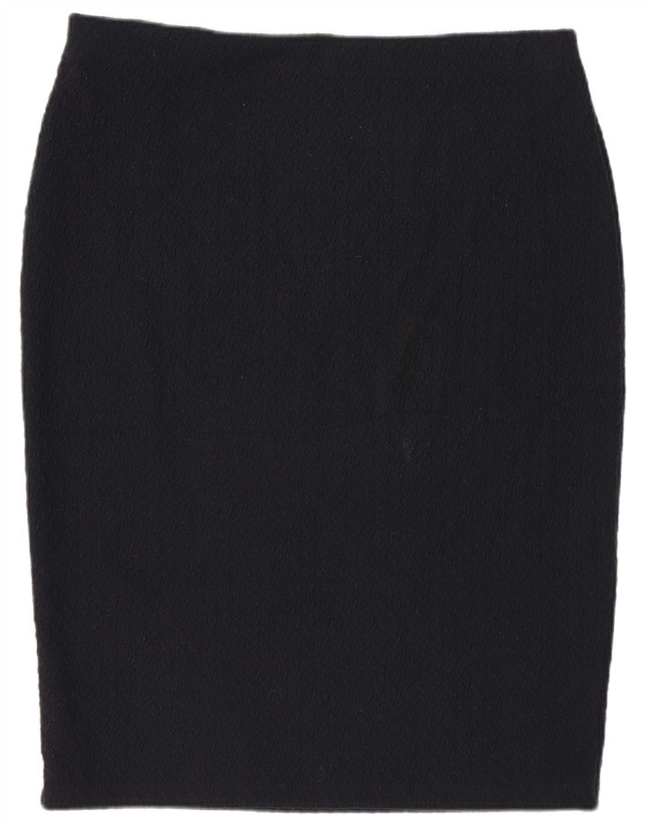 Gonna a tubino da donna Marks & Spencer UK 14 Large W32 poliestere blu navy