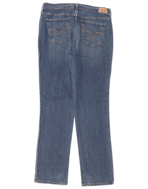 Levi's Jeans dritti da donna 505 US 12 Large W34 L32 Cotone blu