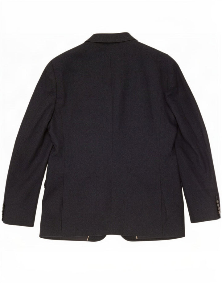 Giacca blazer a 2 bottoni sartoriale da uomo Marks & Spencer UK 42 XL Blu navy
