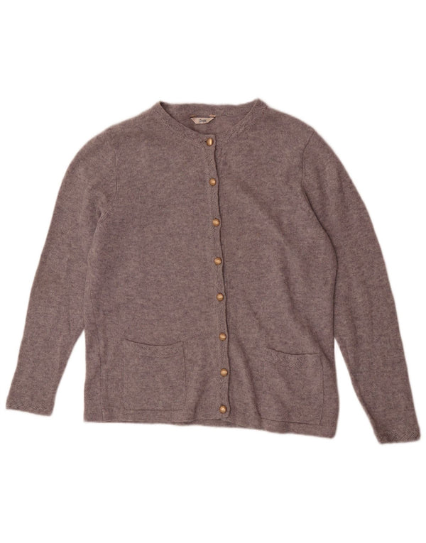 Maglione cardigan da donna Marks & Spencer UK 16 Large Purple Lambswool