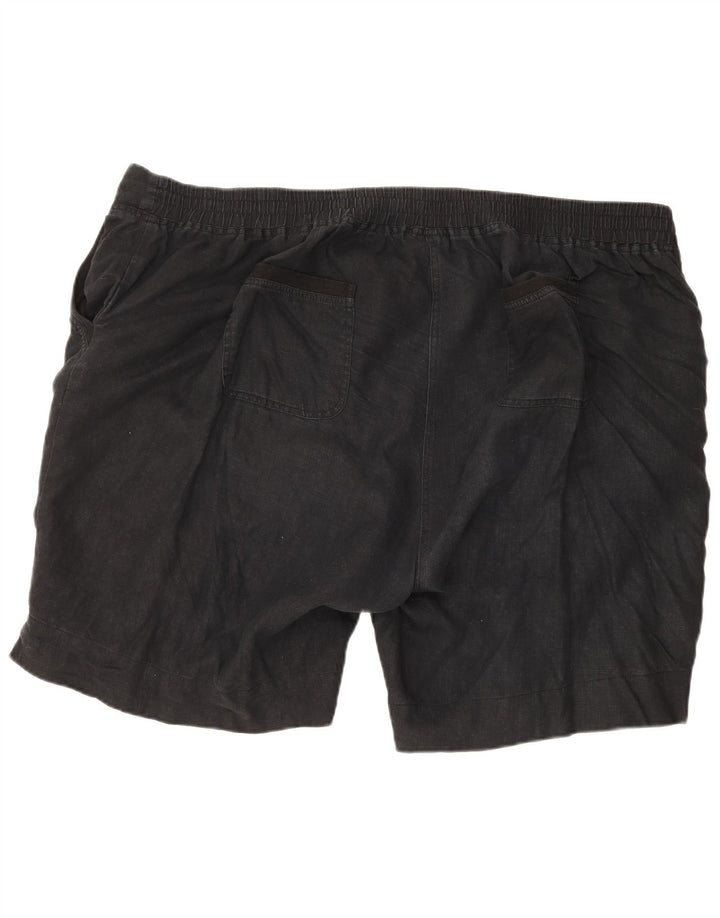 Pantaloncini chino da uomo Marks & Spencer W52 5XL Lino nero