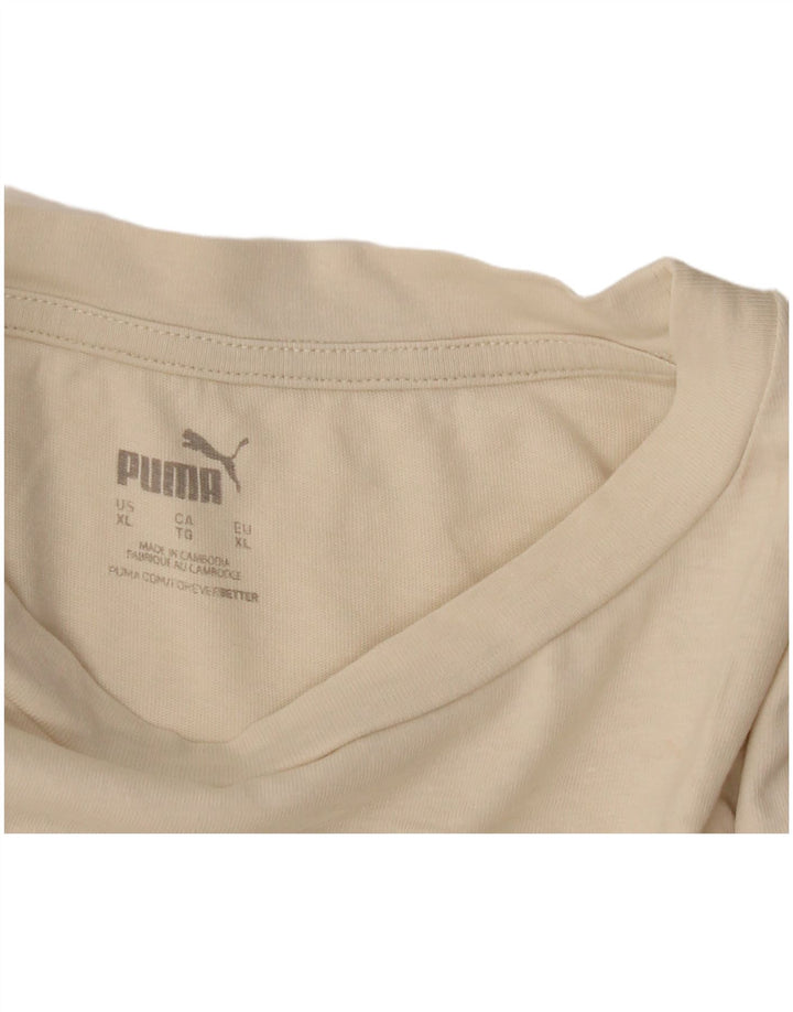 Maglietta grafica da uomo Puma XL Beige