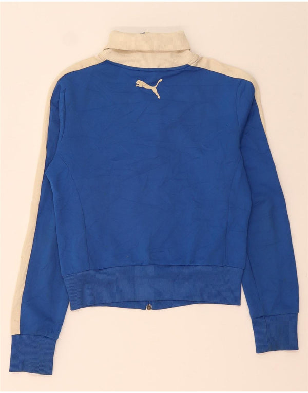 Giacca da ginnastica corta da donna con grafica Puma UK 10 Small Blue Colourblock