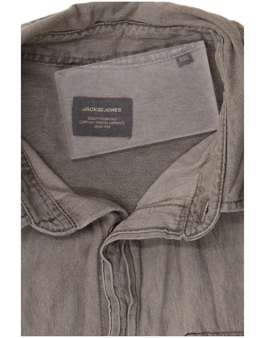 Camicia da uomo Jack & Jones 2XL cotone grigio