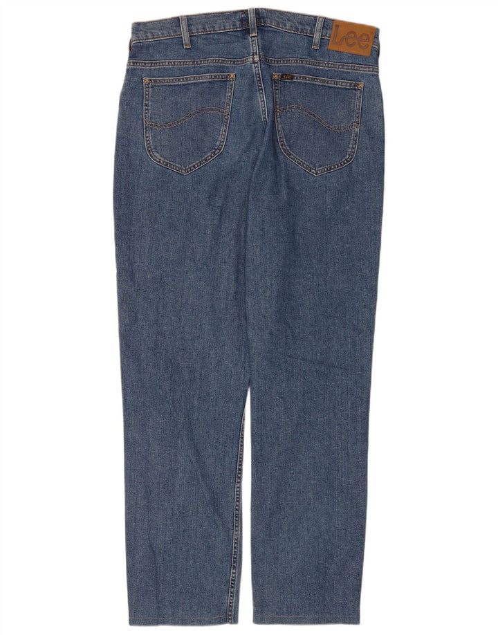 Jeans dritti da uomo Lee Rider W36 L30 in cotone blu